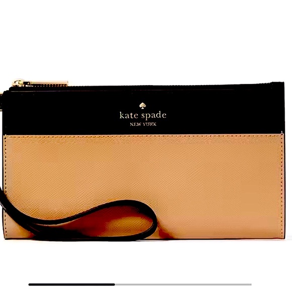 Kate Spade Lg Colorblock Dbl Zip Wristlet NWT retails $169 - Picture 1 of 8